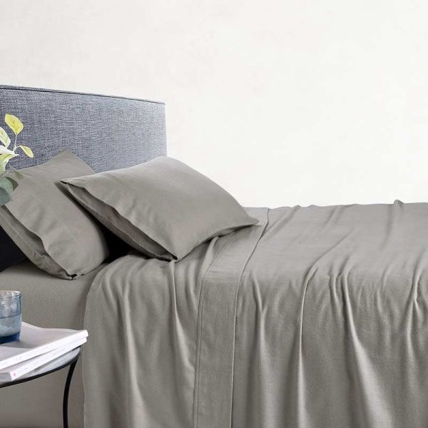 170GSM 100% Cotton Thermal Soft Flannelette Sheet Set Sand